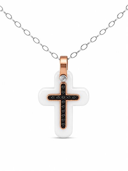 Pendentif Zancan Homme in Or Diamante Black 0.13 Ct 9050001063116 - 9050001063116